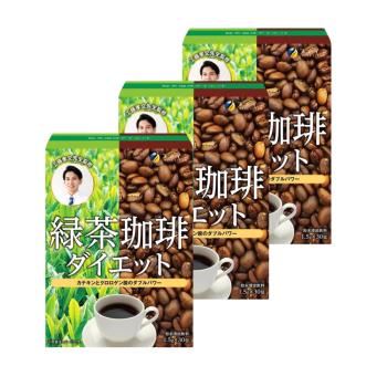 【日本Fine Japan】綠茶咖啡速孅飲-日本境內版 30日份(30包/盒)X3