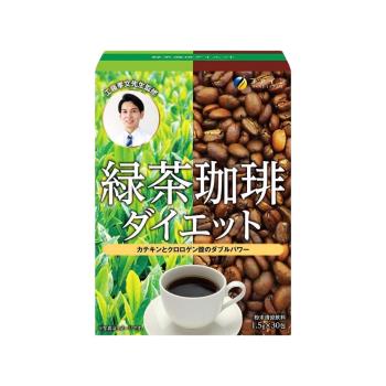 【日本Fine Japan】綠茶咖啡速孅飲-日本境內版 30日份(30包/盒)X1