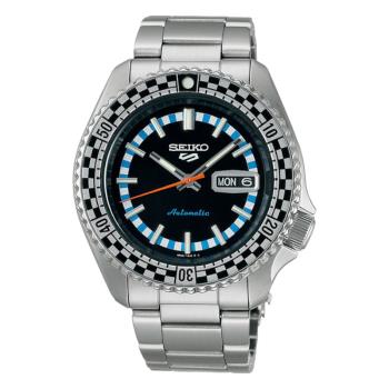 【SEIKO】精工 5 Sports 系列 SRPK67K1@4R36-15K0D賽車方格旗機械錶 42.5mm