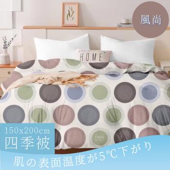 【A-ONE】極柔涼感 冰柔絲150x200cm 涼被/四季被 一件組 - 風尚