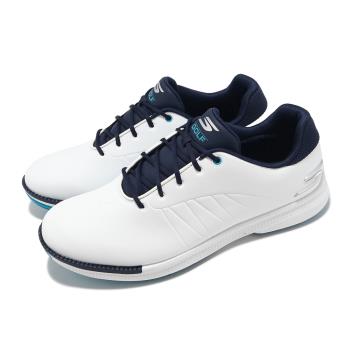 Skechers 高爾夫球鞋 Go Golf Tempo GF 男鞋 白 藍 防水鞋面 緩衝 抓地 運動鞋 214099WNVB