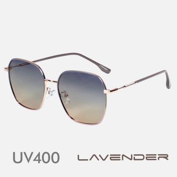 Lavender偏光片太陽眼鏡 機巧少女小框款 粉藍撞色 J2398 C4