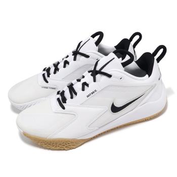 Nike 排球鞋 Air Zoom HyperAce 3 男鞋 女鞋 白 黑 緩衝 室內運動 羽排鞋 運動鞋 FQ7074-101