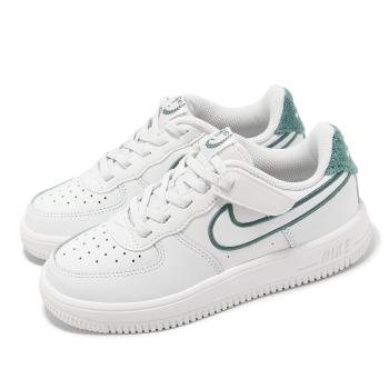 Nike 休閒鞋 Force 1 Low Easyon LV8 3 PS 中童 白 綠 小朋友 皮革 AF1 FZ3369-100