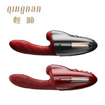 輕喃 qingnan #9伸縮旋轉加溫炮機套組-紅/黑紅
