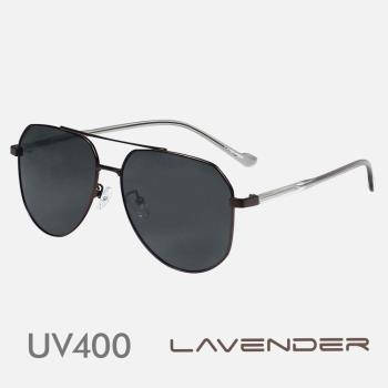 Lavender偏光片太陽眼鏡 撞色飛官設計款 深沉銅 J3313 C3