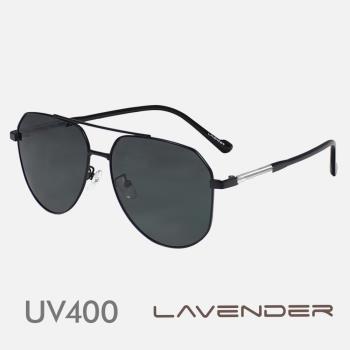 Lavender偏光片太陽眼鏡 撞色飛官設計款 經典黑 J3313 C1