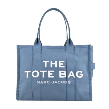 MARC JACOBS Large TOTE 字母印花帆布托特包-大/迷霧藍-展示品