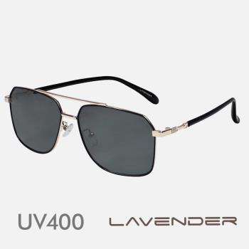 Lavender偏光片太陽眼鏡 幾何主義細框款 文學金 J3327 C3