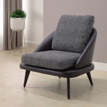 Boden-森奇布面造型休閒單人椅/沙發椅/設計款餐椅/商務洽談椅/房間椅/會客椅