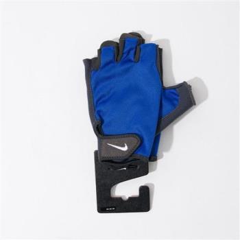 Nike ESSENTIAL FITNES 男款 藍黑白色 基礎手套 訓練 重訓 手套 N000000340-5MD