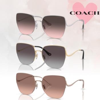 【COACH】金屬太陽眼鏡(HC7156D-900146、90053C、933113 60mm)