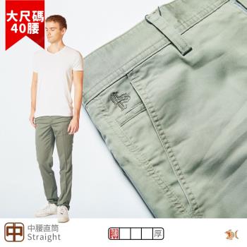 NST Jeans 法式卡其綠 微光絲滑輕薄 男斜口袋紳士休閒褲(中腰直筒) 台製 大尺碼 395-66832