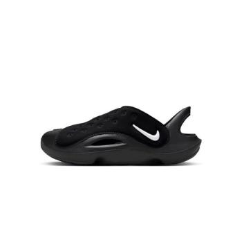 Nike Aqus Swoosh PS 中童 全黑 輕量 運動 休閒 輕便 涼鞋 FN0876-002