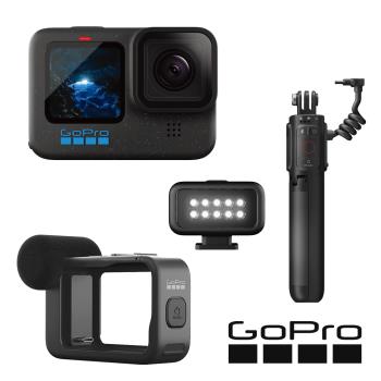 【GoPro】HERO12 Black 創作者套組 (HERO12單機+燈光模組+媒體模組+Volta電池握把/腳架) 正成公司貨