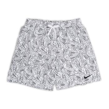 Nike 短褲 Swim Sneakers Volley Shorts 男款 白 黑 7吋 速乾 寬鬆 海灘褲 NESSE522-100