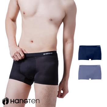 【HANG TEN】2件組-冰絲裸感石墨烯平口褲-丈青+淺藍(HT-C12019)
