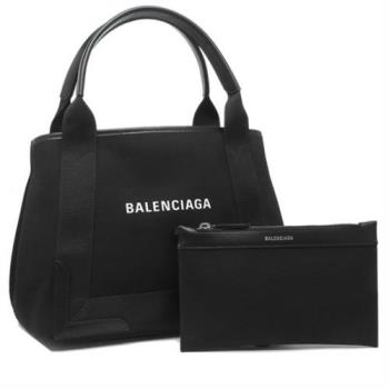 Balenciaga 巴黎世家 專櫃新款 經典NAVY系列帆布牛皮飾邊手提/斜背包二用包/子母包