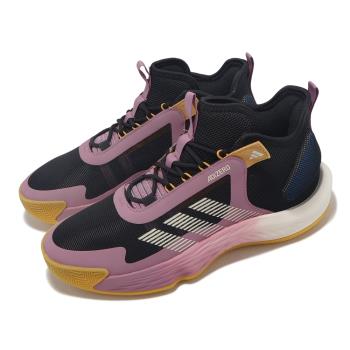 adidas 籃球鞋 Adizero Select 男鞋 黑 粉紅 黃 緩衝 支撐 愛迪達 IE9285