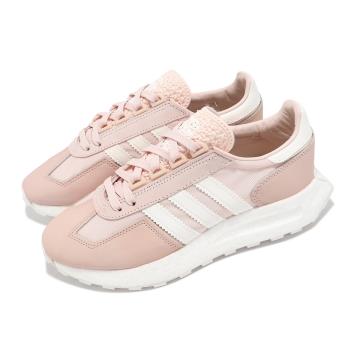 adidas 休閒鞋 Retropy E5 W 女鞋 粉 白 Boost 緩衝 絨面 復古 愛迪達 HQ4386