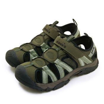 【DIADORA】男 迪亞多那 多功能護趾運動涼鞋 原始叢林系列 軍綠黑 71310