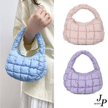 【Jpqueen】韓風棉花糖色女款雲朵手提包(3色可選)