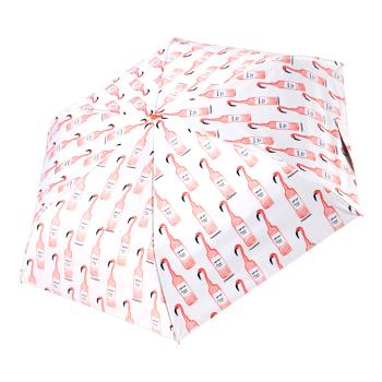 【RAINSTORY】玫瑰火鶴抗UV降溫手開輕細口紅傘