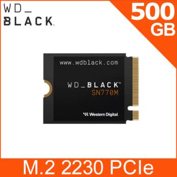 WD威騰 BLACK黑標 SN770M 500G M.2 2230 PCIe Gen4 NVMe PCIe SSD固態硬碟(WDS500G3X0G)