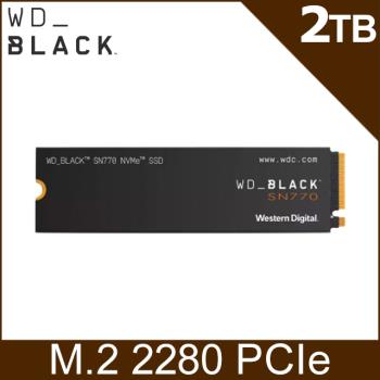 WD威騰 BLACK 黑標 SN770 2TB Gen4 NVMe PCIe SSD固態硬碟(WDS200T3X0E)