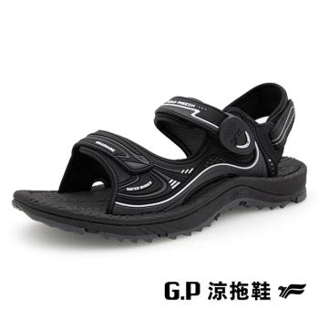 G.P(女)EFFORT+戶外休閒磁扣涼拖鞋 女鞋-黑色