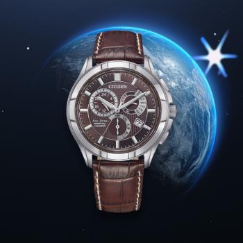 CITIZEN 星辰 Eco-Drive光動能錶 萬年曆錶 商務腕錶 男錶 指針錶 -42mm(BL8160-07X)