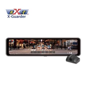 【X-GUARDER】AR770 10.88吋 GPS 行車紀錄器前後鏡頭電子後視鏡＋64G記憶卡
