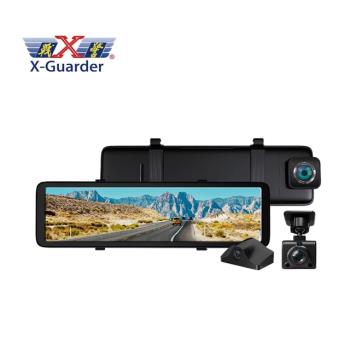 【X-GUARDER】AR850G 11吋 4K前後3鏡頭分離式行車記錄器電子後視鏡＋64G記憶卡