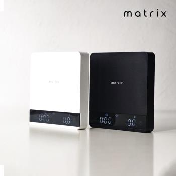 【Matrix】S3 MetaI 手沖義式口袋金屬咖啡電子秤 /自動計時/流速顯示/義式秤/手沖咖啡秤/露營秤/白色秤 禮物 