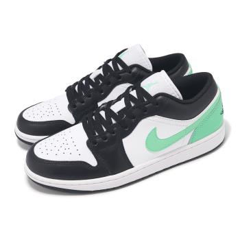Nike 休閒鞋 Air Jordan 1 Low Green Glow 男鞋 黑 蒂芬妮綠 AJ1 一代 553558-131