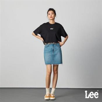 Lee 女款 抽鬚裙擺 牛仔短裙 11oz Modern