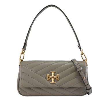 TORY BURCH 90456 KIRA 經典LOGO絎縫兩用包.灰