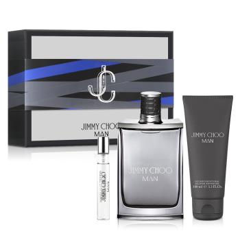 Jimmy Choo 同名男性淡香水禮盒(淡香水100ml+隨行香氛7.5ml+沐浴精100ml)