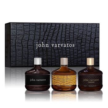 John Varvatos 隨行小香禮盒 15mlX3入(時淬典藏+工匠藤編+經典同名淡香水)