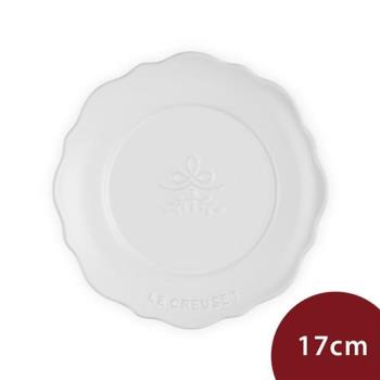 Le Creuset 永恆花蕾系列 圓形淺盤 17cm 棉花白 餐盤 造型盤