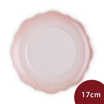 Le Creuset 永恆花蕾系列 圓形淺盤 17cm 貝殼粉 餐盤 造型盤