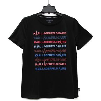 KARL LAGERFELD 彩色字母短袖棉T