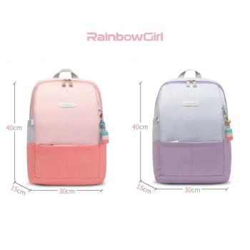 【RainbowGirl】18L 750g｜斜角包｜專利3D減壓護脊書包｜保固一年(適合110-155公分)