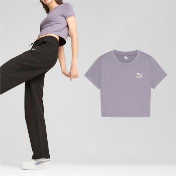 Puma 短袖 Classics Baby Tee 女款 紫 短版 合身 王淨同款 短T 62657730