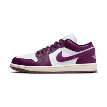 Nike Air Jordan 1 Low 女 酒紅 喬丹 運動 低筒 經典 休閒 AJ1 休閒鞋 DC0774-161