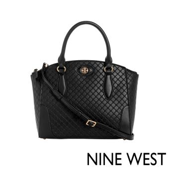 NINE WEST INNES 壓紋扇形托特包-黑色(139306)