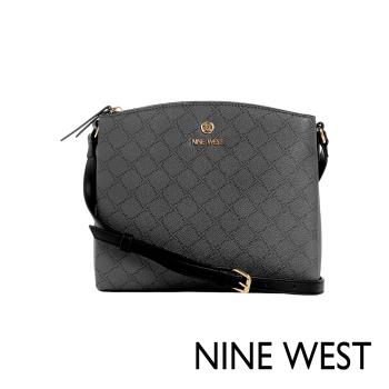 NINE WEST SIERA 經典斜背包-LOGO灰藍(540970)