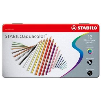 STABILO aquacolor 水溶性色鉛筆 12色 *1612-5