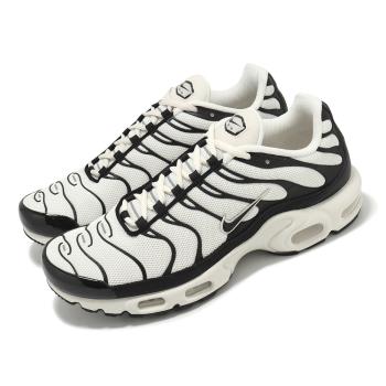 Nike 休閒鞋 Air Max Plus Ess+ 男鞋 女鞋 白 黑 氣墊 緩衝 復古 情侶鞋 FV6264-001