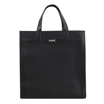 MICHAEL KORS COOPER 金屬LOGO直式商務手提包.黑